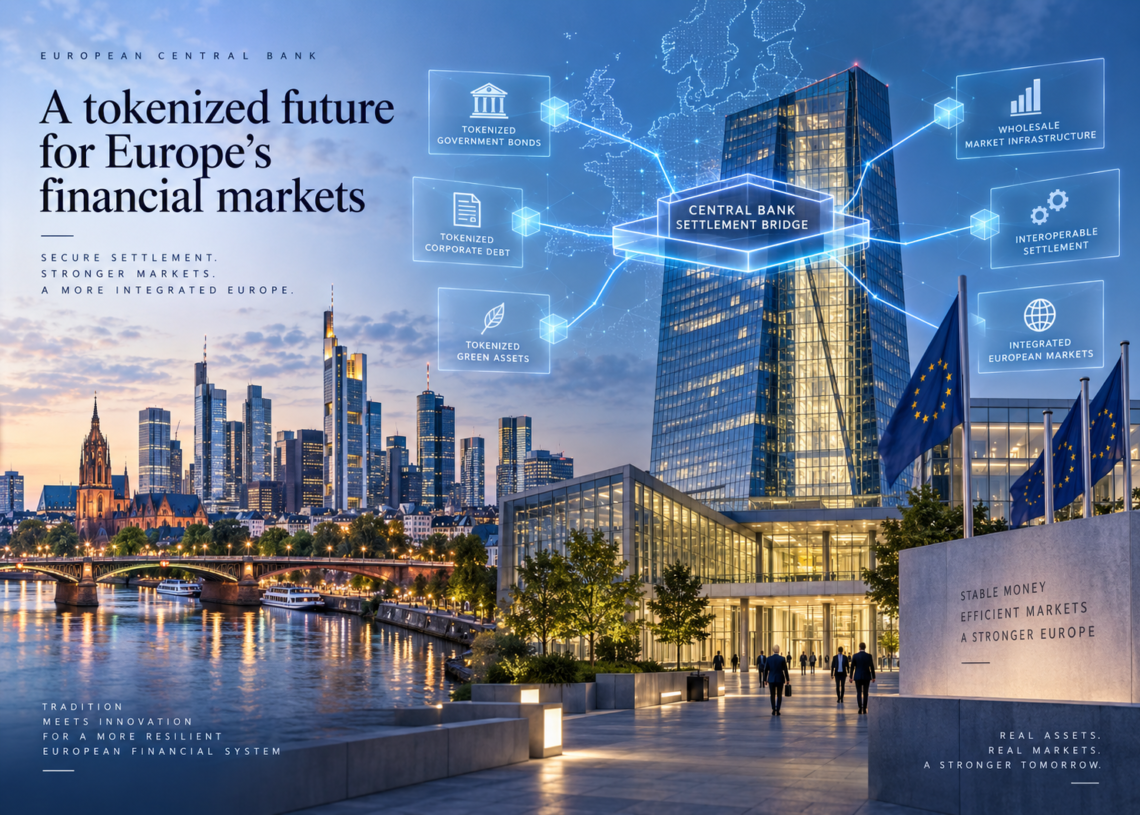 ECB Opens Blockchain Settlement Bridge to Europe’s Financial Markets
