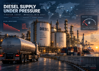 Global Diesel Squeeze Could Extend Into 2027 as Inventories Stay Critically Low