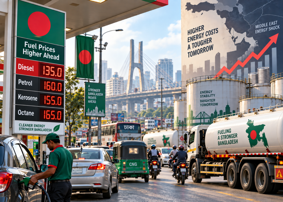 Bangladesh Raises Fuel Prices as Middle East Shock Hits Domestic Costs