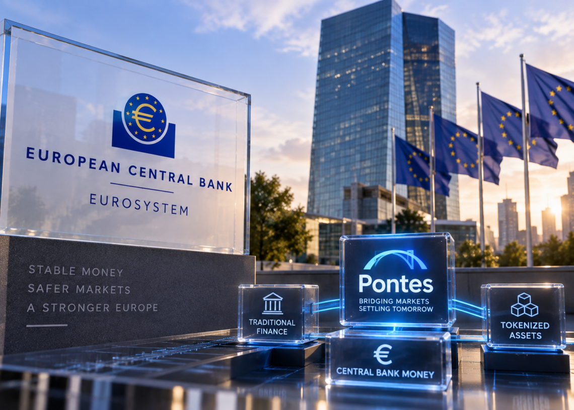 ECB Launches Pontes to Settle Tokenized Assets in Central-Bank Money