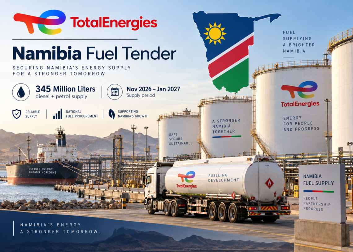 TotalEnergies Wins Namibia Fuel Tender With 345 Million-Liter Supply Deal