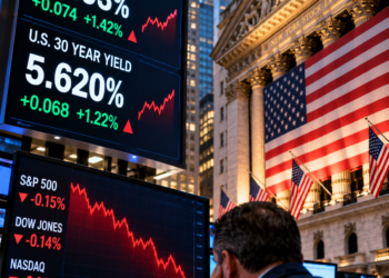 Wall Street Ends Lower as Treasury Yields Stay Near Multi-Decade Highs Despite Fed Pushback