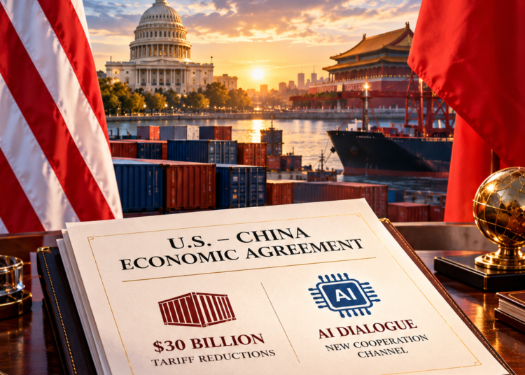 U.S. and China Agree to $30 Billion Tariff Cut and Launch AI Dialogue After Xi Visit