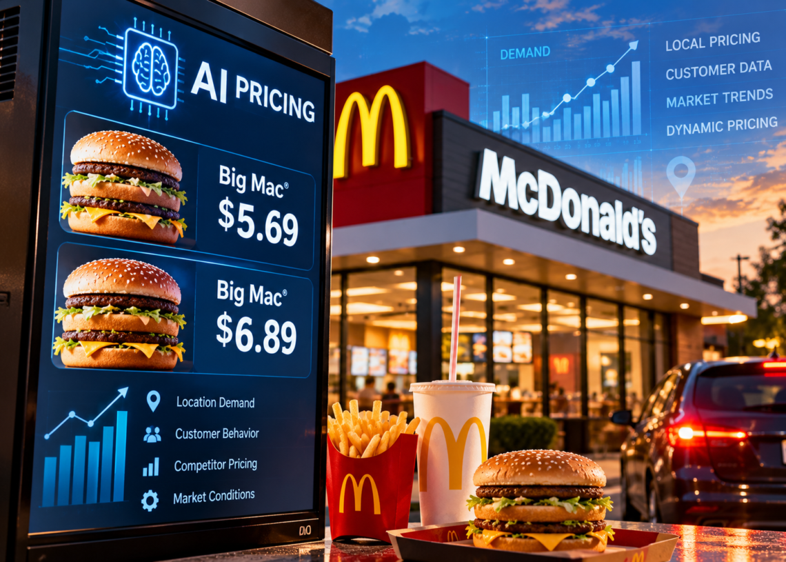McDonald’s Expands AI-Driven Pricing Across U.S. Restaurants as Algorithmic Pricing Faces Scrutiny
