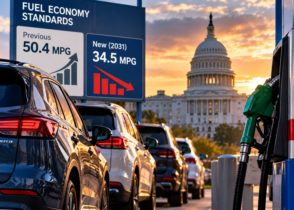 U.S. to Finalize Sharply Lower Fuel-Economy Standards Through 2031