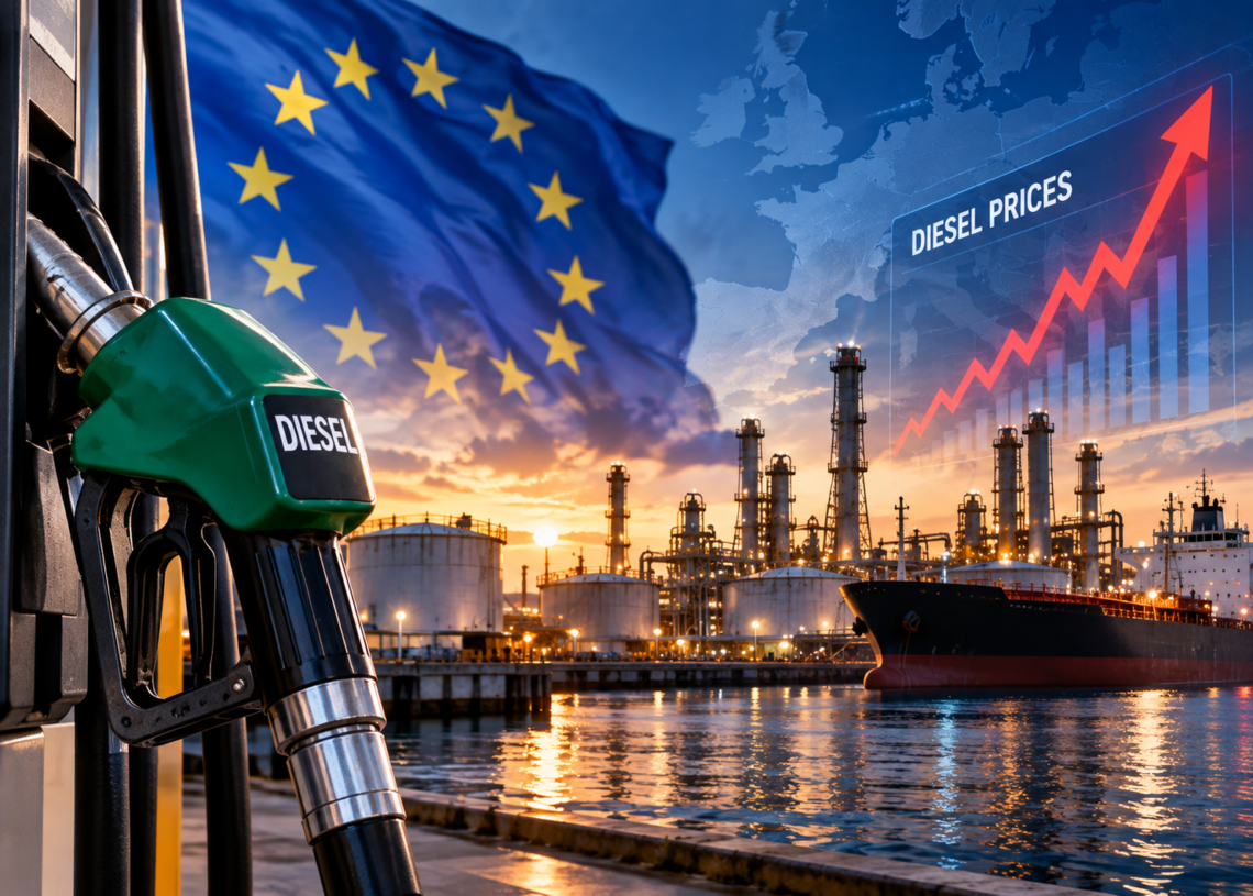 ECB’s Vujcic Warns Record Diesel Prices Could Keep Euro-Zone Inflation Elevated