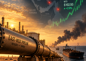 Oil jumps about 3 percent Monday as Brent nears 108 dollars on Saudi East-West pipeline outage