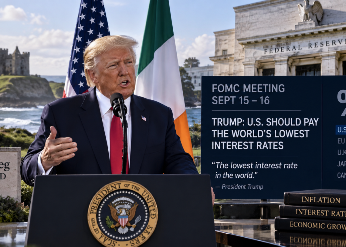 White House and Fed rates-week framing with Ireland remarks and Hassett Fed-support context