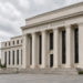 Marriner Eccles Federal Reserve Building with a clean FEDERAL RESERVE inscription.