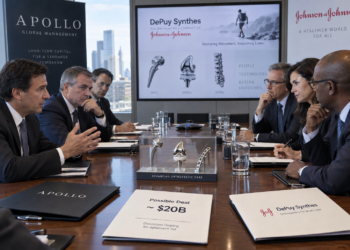 Orthopedics medtech and Apollo talks on J&J DePuy Synthes deal imagery
