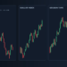 Abstract FX trading panels for yen and dollar session tape; illustrative market imagery, not an official settle.