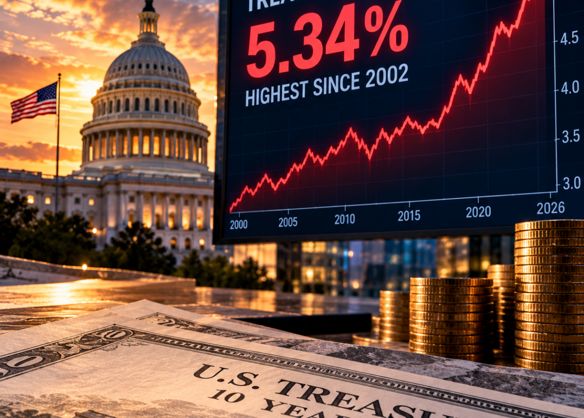 U.S. 10-Year Treasury Yield Hits 24-Year High as Global Bond Selloff Deepens