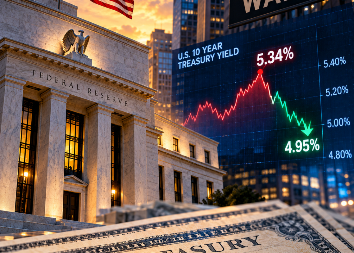 Treasury Shock Reverses as Fed Patience Pulls 10-Year Yield Off 24-Year High and Wall Street Recovers