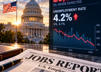 U.S. Payrolls Rise Just 29,000 as Unemployment Climbs to 4.2%, Cooling Fed Rate-Hike Bets
