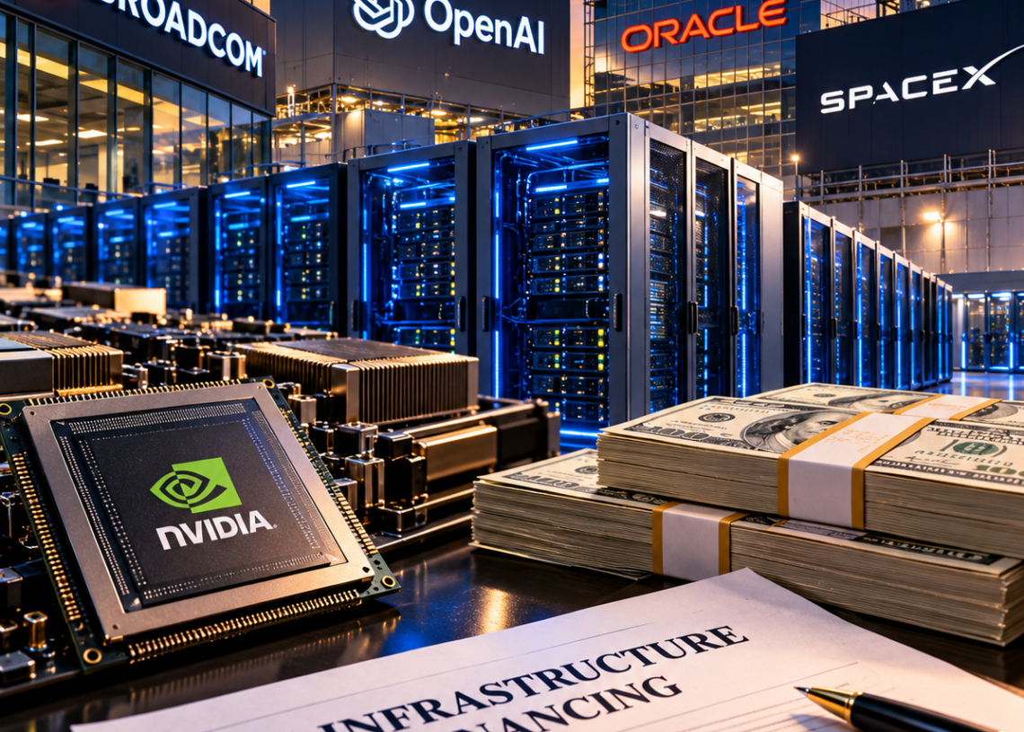AI’s Debt Boom Hits Capital Markets as Broadcom, SpaceX and Oracle Seek Tens of Billions for Chips