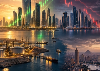 Gulf Markets Split as Saudi Aramco Rises, Qatar Hits Six-Year Low and Egypt Slides