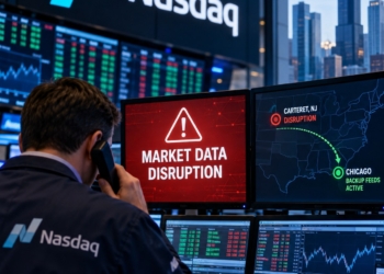 Nasdaq Network Disruption Hits U.S. Equity Data Feeds as Clients Shift to Chicago Backup