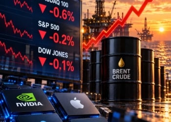 Nasdaq Futures Slide as Oil Hits Five-Month High and AI Stocks Come Under Renewed Pressure