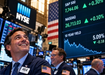 Wall Street Reverses Early AI Selloff as Dow Jumps 1% and Treasury Yields Retreat