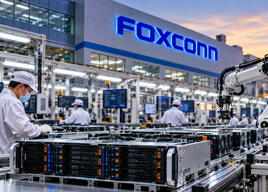 Foxconn Revenue Jumps 47% as AI Servers Drive Record $95 Billion Quarter