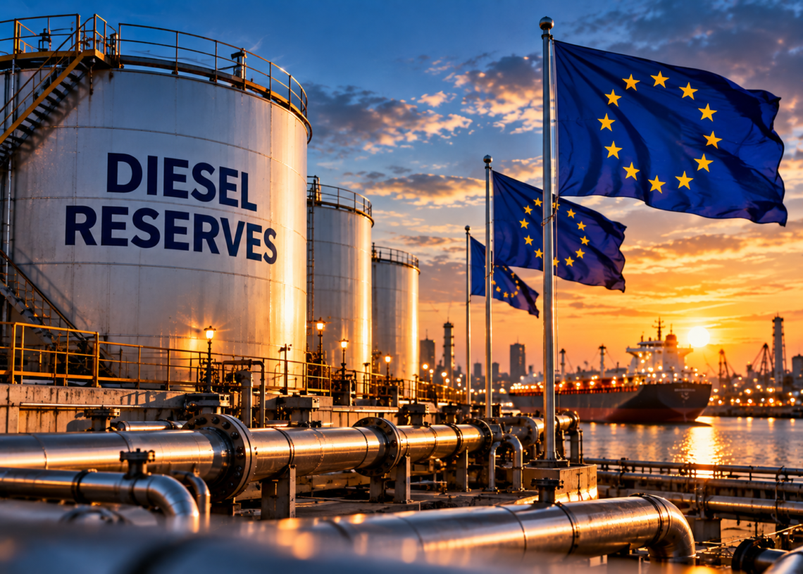 Europe Weighs 50 Million-Barrel Diesel Release as Governments Move to Cool Fuel Shock
