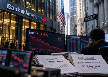 Bank of America Slides After Profit Miss and $1.2 Billion Regulatory Charge