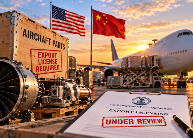 U.S. Slows Aircraft-Part Exports to China as Washington Seeks New Trade Leverage