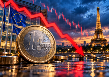 Euro Hits 17-Month Low as French Fiscal Stress Spreads Into Currency Markets