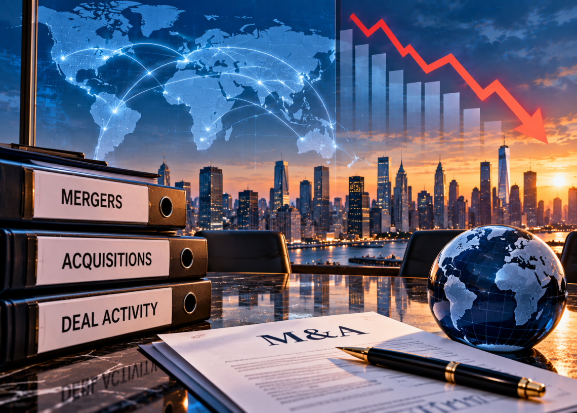 Global M&A Falls 41% to $993 Billion as Higher Borrowing Costs Cool Dealmaking