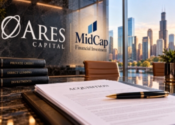 Ares Capital to Acquire MidCap Financial Investment in $2.6 Billion Direct-Lending Deal