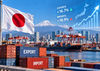 Japan Exports Rise 16.7% on AI Chip Demand but Trade Deficit Remains Larger Than Forecast
