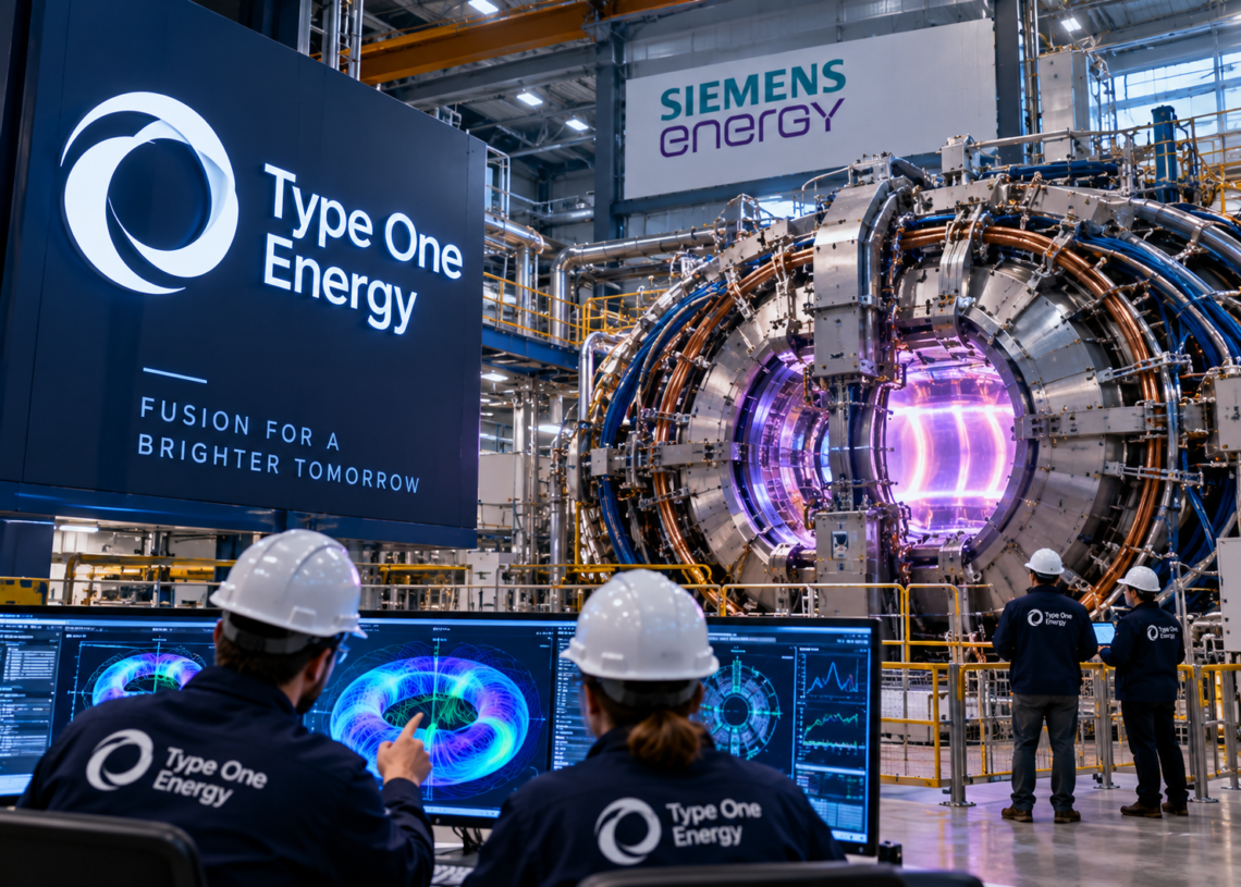 Type One Energy Raises $200 Million With Siemens Energy Backing Fusion Push