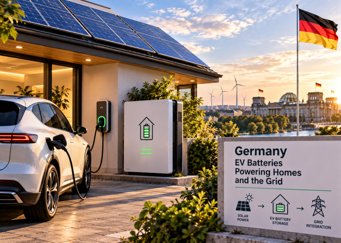 Germany Clears Regulatory Path for EV Batteries to Supply Homes and Power Grid
