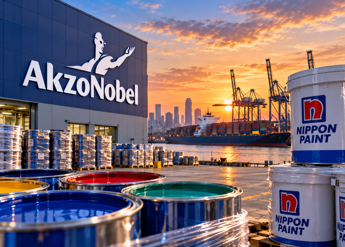 AkzoNobel Sells Southeast Asian Paints Business to Nippon Paint for $1.35 Billion