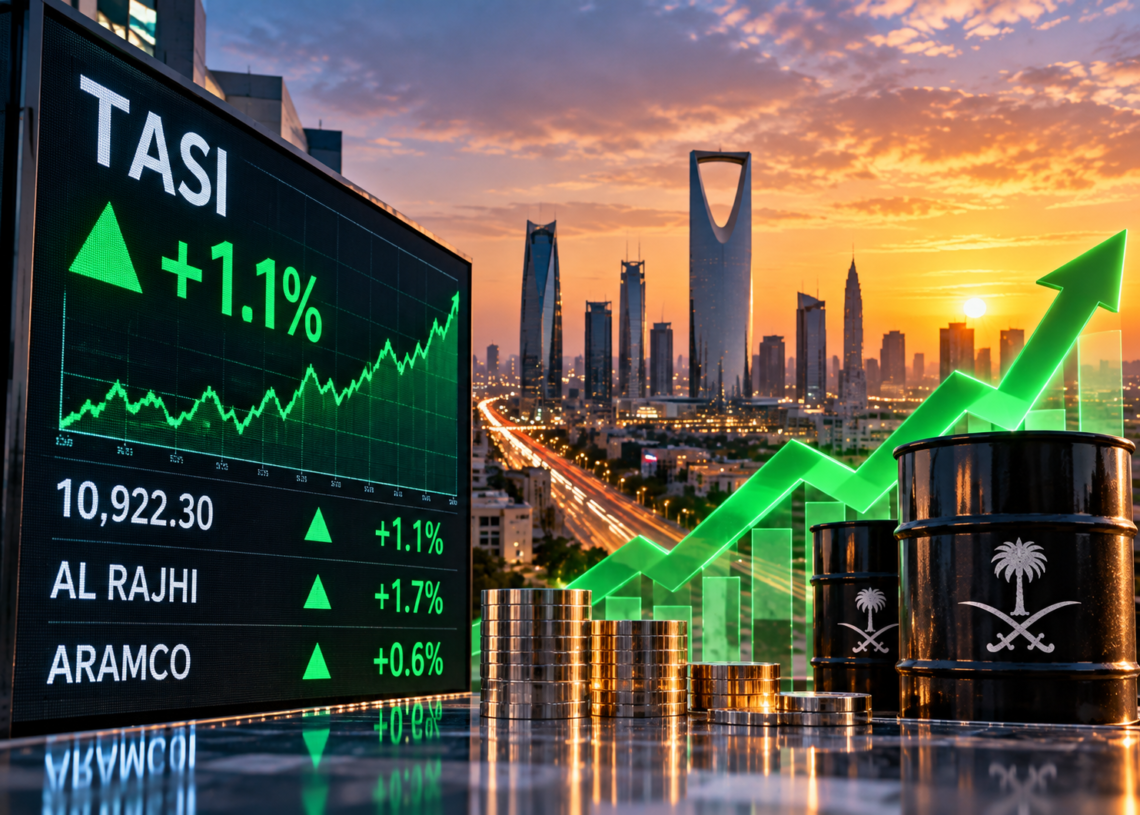 Saudi Stocks Rebound 1.1% as Weak U.S. Jobs Data Eases Fed Rate-Hike Expectations