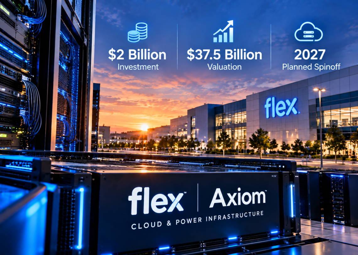 Flex Secures $2 Billion Axiom Investment at $37.5 Billion Valuation Ahead of Planned 2027 Spinoff
